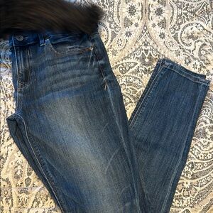 Express Denim Mid-rise Blue Women's Jeans